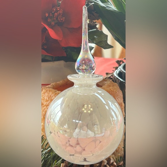 Vintage Hand Blown Iridescent Perfume Bottle - Picture 5 of 5